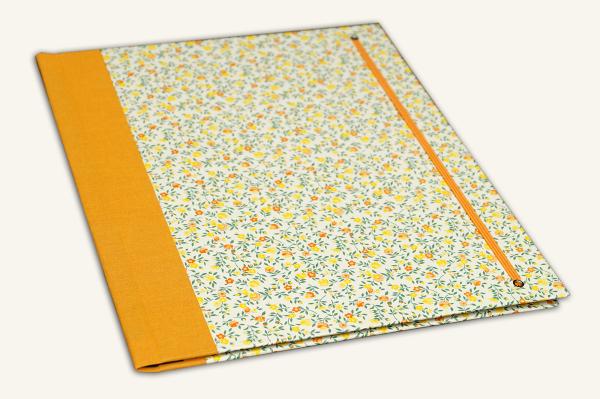 Little flowers orange yellow Papeterie Schreibweise
